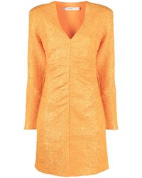 Gestuz - Robe En Jacquard À Col V - Lyst