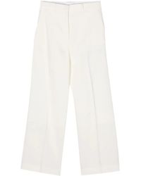 Lanvin - Mid-rise Straight-leg Trousers - Lyst