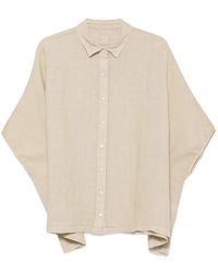 120% Lino - Batwing-Sleeve Linen Shirt - Lyst