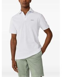 Hackett - Polo En Maille Piquée À Broderies - Lyst