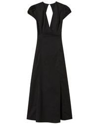 Twinset - Vestido Largo Con Espalda Descubierta Y Cuello En V - Lyst