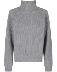 FEDERICA TOSI - Ribbed-Knit Raglan-Sleeve Sweater - Lyst