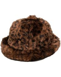 Kangol - Faux-Fur Logo-Patch Hat - Lyst