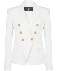 Balmain - Stylish And Chic 6-Button Denim Jacket For - Lyst