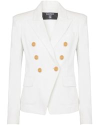 Balmain - Stylish And Chic 6-Button Denim Jacket For - Lyst