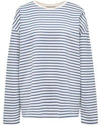 12 STOREEZ - Striped Long-sleeve Cotton T-shirt - Lyst