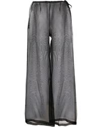 Barena - Pantalones de seda translúcidos - Lyst