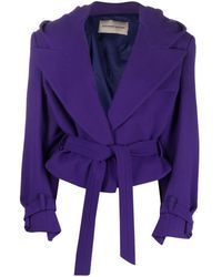 Alexandre Vauthier - Hooded Cropped Wool Jacket - Lyst