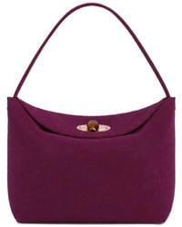 Christopher Esber - Mini Turnlock Suede Shoulder Bag - Lyst