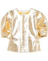 Gabriela Hearst - Waverly Puff-Sleeve Top - Lyst