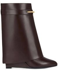 Givenchy - Shark Lock Wedge Boots - Lyst