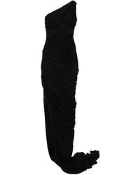 Rick Owens - Robe longue drapée à design asymétrique à une épaule - Lyst