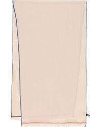 Loro Piana - Colored-trim frayed scarf - Lyst