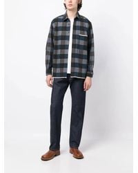 President's - Check-Print Cotton Shirt - Lyst
