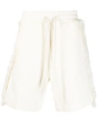 RITOS - Frayed Cotton Shorts - Lyst