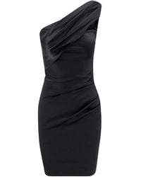 La Petite Robe Di Chiara Boni - One-Shoulder Draped Mini Dress - Lyst