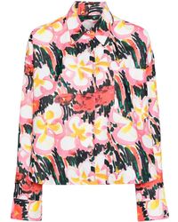 JNBY - Oversized-Bluse mit Blumen-Print - Lyst