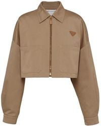 Prada - Cotton Chino Jacket - Lyst