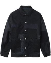 Comme des Garçons - Button-up Patchwork Shirt Jacket - Lyst