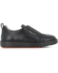 Santoni - レザースニーカー - Lyst