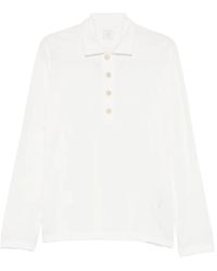 Eleventy - Polo Boutonné À Poche Poitrine - Lyst