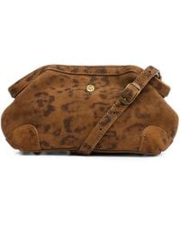 Ash - July Leopard-Print Suede Mini Bag - Lyst