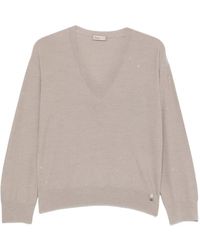 Herno - Sequin-Embellished V-Neck Sweater - Lyst