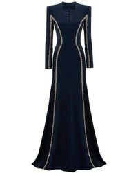 Jenny Packham - Ghost Orchid Embellished Long-Sleeve Maxi Dress - Lyst