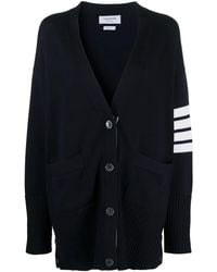 Thom Browne - Oversized 4-bar Stripe Cardigan - Lyst