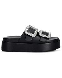 Buffalo - Noa Ari Glam Plateau-Pantoletten Mit Kristallen - Lyst