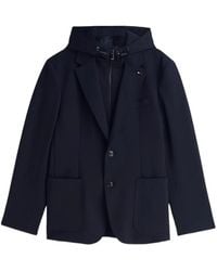 Tommy Hilfiger - Hooded Single-Breasted Blazer - Lyst
