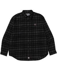 A Bathing Ape - ロゴパッチ シャツ - Lyst