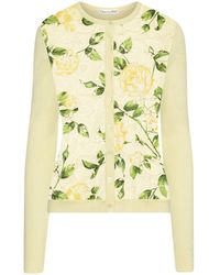 Oscar de la Renta - English Rose ギピュールカーディガン - Lyst