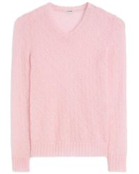Jil Sander - Jersey Con Cuello En V - Lyst