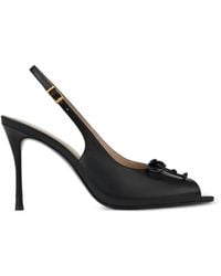 POTAMY - Bow-Detail Peep-Toe Pumps - Lyst