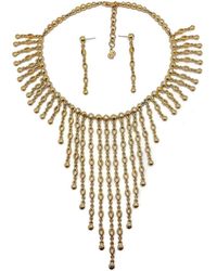 JENNIFER GIBSON JEWELLERY - Vintage Christian Dior Crystal Cascade Necklace & Drop Earrings 1980s - Lyst