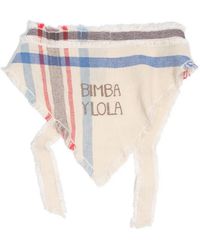 Bimba Y Lola - Check-Pattern Triangle Hair Scarf - Lyst