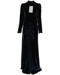 Dunesi - Embellished Ruched Maxi Dress - Lyst
