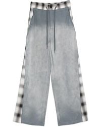 Feng Chen Wang - Plaid Drawstring Track Pants - Lyst