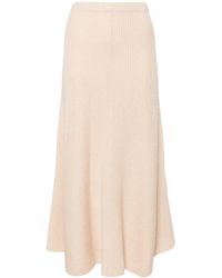 Forte Forte - Ribbed-Knit Midi Skirt - Lyst