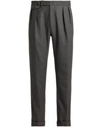 Ralph Lauren - Double-Pleated Buttoned Trousers - Lyst