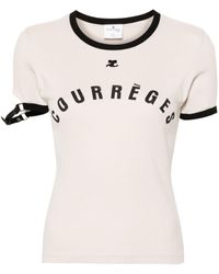 Courreges - T-Shirt mit Schnalle - Lyst
