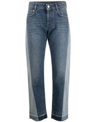 Stella McCartney - Colour-Block Straight-Leg Jeans - Lyst