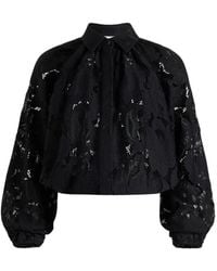 Patou - バルーンスリーブ レースブラウス - Lyst