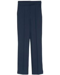 La Petite Robe Di Chiara Boni - Slit-Detail Cropped Trousers - Lyst