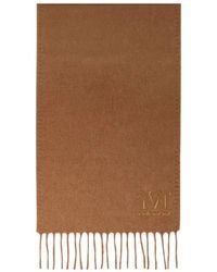 Max Mara - Wollen Sjaal Met Geborduurd Monogram - Lyst