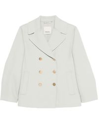 Max Mara - Chaquetón Con Doble Botonadura - Lyst