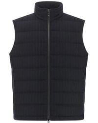 Paul & Shark - Pinstripe Quilted Gilet - Lyst
