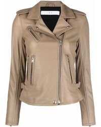 IRO - Leather Fitted Biker Jacket - Lyst