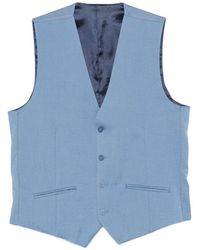 KARL LAGERFELD - Button-Up Sleeveless Waistcoat - Lyst